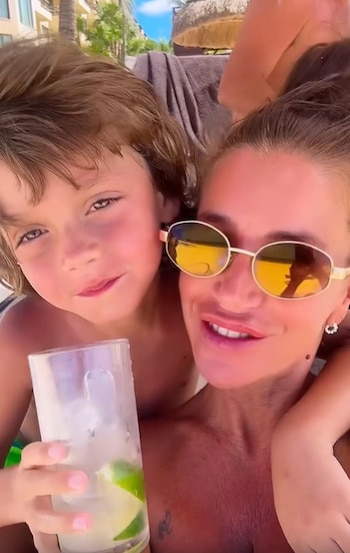 Flor Peña le dedicó un emotivo mensaje a su hijo Felipe por sus 9 años: “Te amamos para siempre”