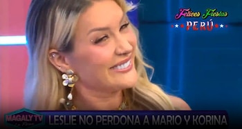 “Me mandó rosas y violines”: Leslie Shaw expone intento de Mario Hart por recuperarla. Captura: Magaly TV La Firme.