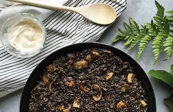 Receta de arroz negro (Adobe