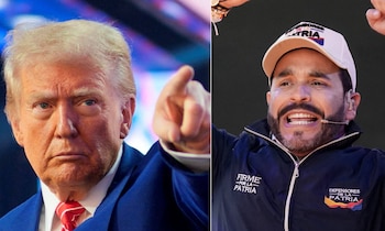 Donald Trump expresó su respaldo a Abelardo de la Espriella e indicó lo que lograría en un eventual Gobierno - crédito Reuters y Nathalia Angarita/Reuters