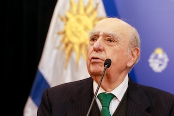 El expresidente de Uruguay Julio María Sanguinetti, en una fotografía de archivo. EFE/ Alex Gutiérrez Páez