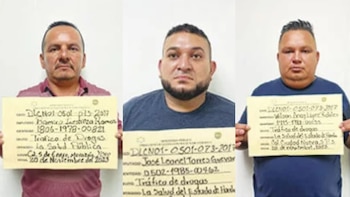 Cinco traficantes hondureños fueron detenidos
