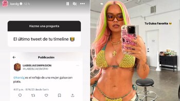 La cantante colombiana respondió a quien la llamo "guisa". Foto: @karolg - Instagram