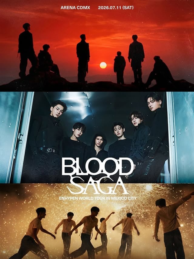 El grupo de k-pop ENHYPEN promociona su tour mundial