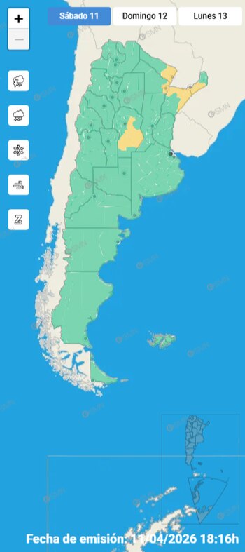 Córdoba y parte del Litoral sufrirán tormentas significativas