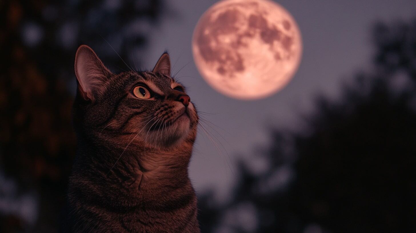 Si bien no todas las mascotas se ven afectadas, durante la luna de fresa, perros y gatos presentan comportamientos inusuales como inquietud, ansiedad o hiperactividad. - (Imagen Ilustrativa Infobae)