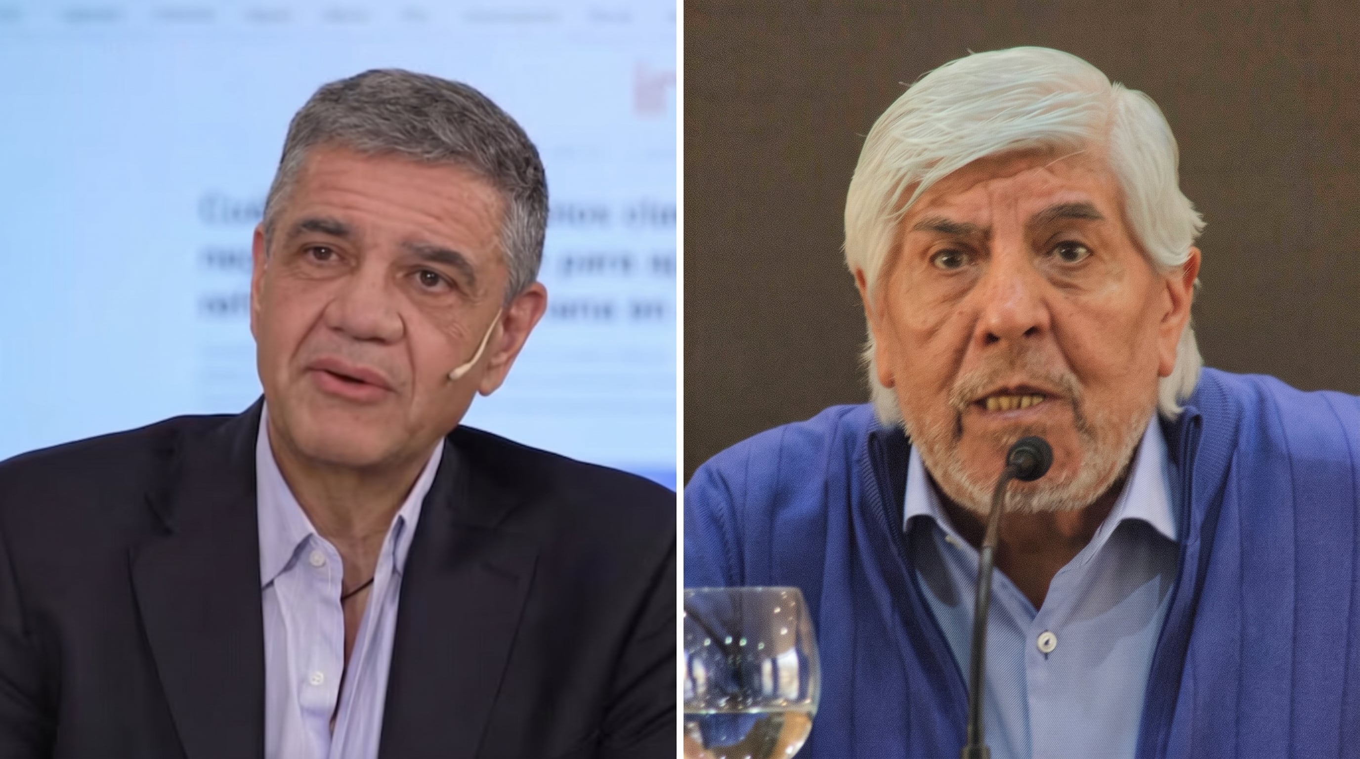 Jorge Macri y Hugo Moyano (Imagen Ilustrativa Infobae)