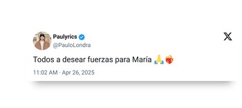 Paulo Londra pidió apoyo público