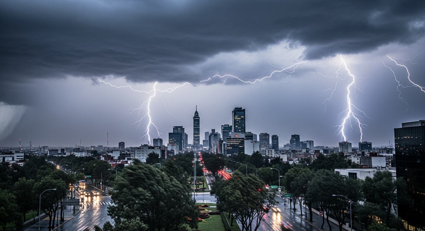 Clima CDMX hoy martes 21 de julio por la tarde: prevén lluvias con actividad eléctrica y rachas de viento
