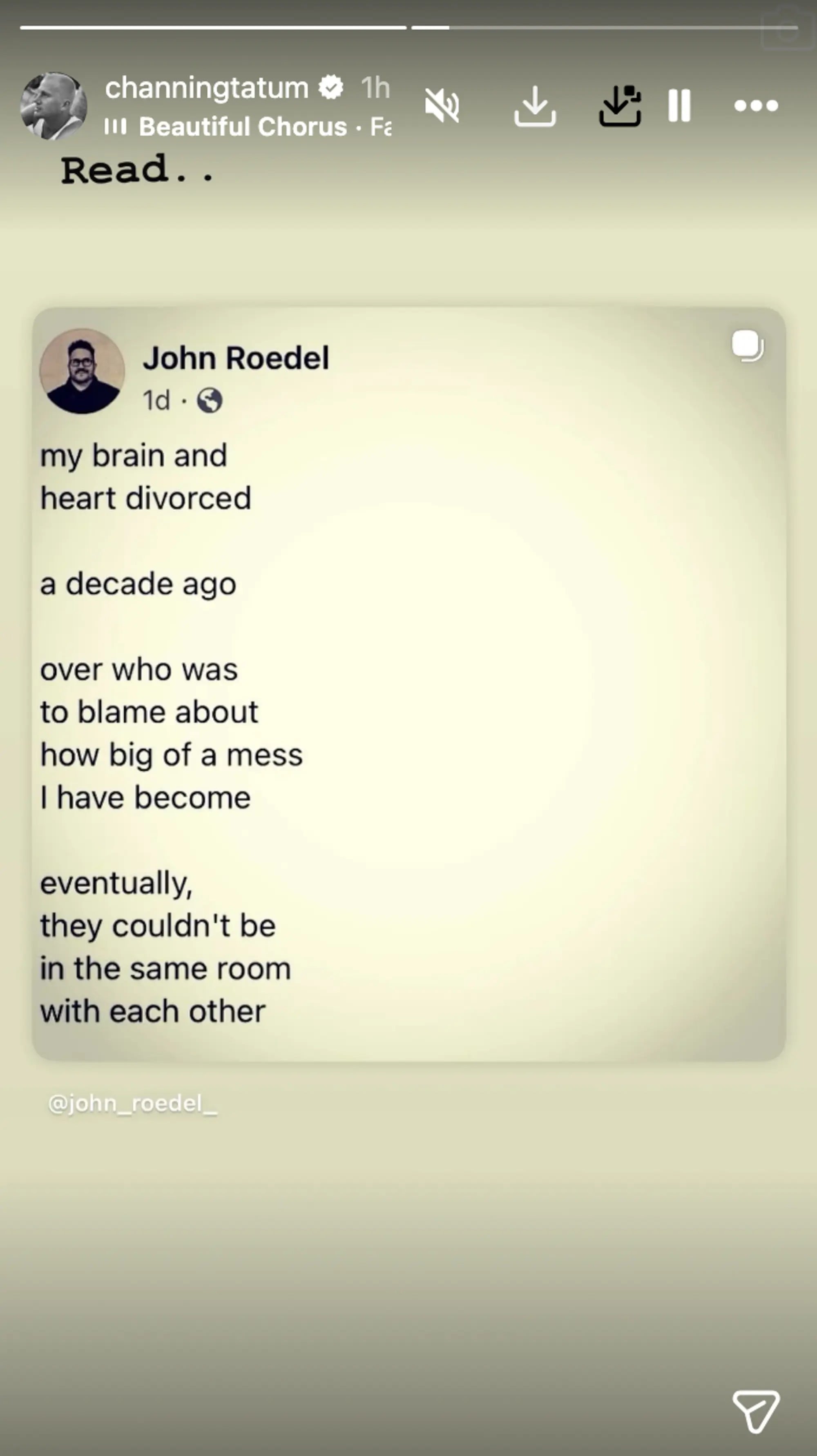 El poema describe un “divorcio” simbólico entre razón y emoción, con un tono marcado por la introspección. (Composición: REUTERS/REUTERS)