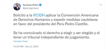 El presidente Petro elevó la