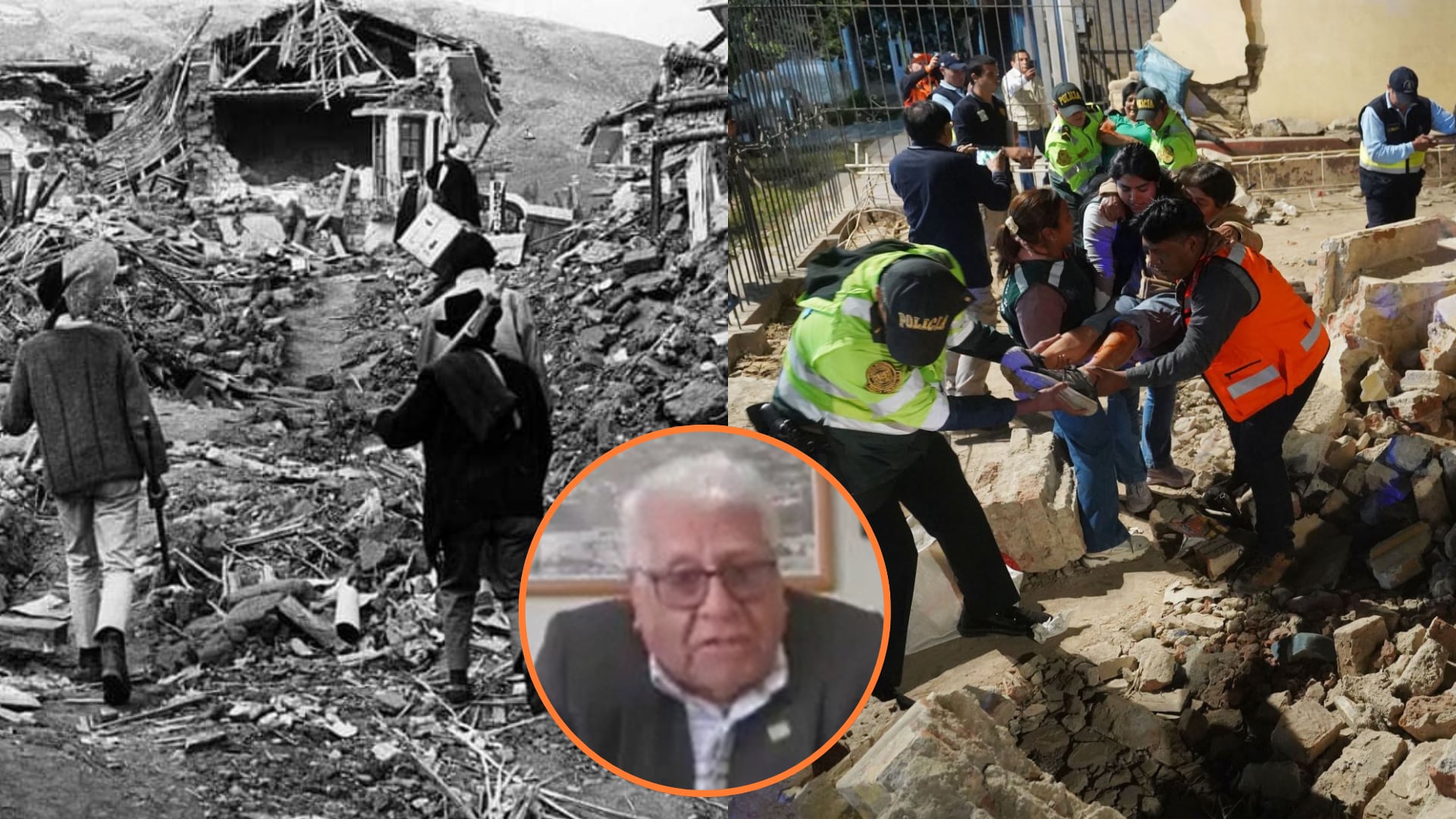 El sobreviviente Javier León León recordó cómo el aluvión de Yungay borró la ciudad del mapa en 1970. (Andina/24 Horas)