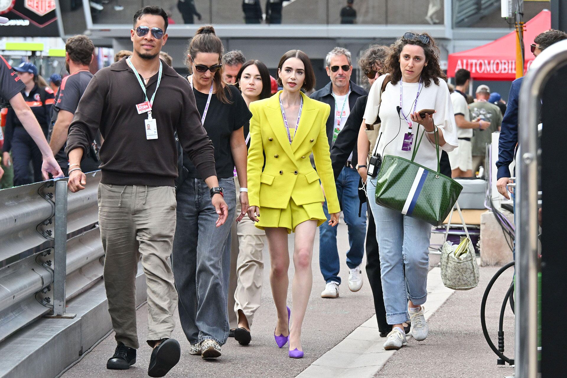 El circuito de Mónaco se convirtió por unas horas en el escenario de una de las series más populares de Netflix (Credit: Independent Photo Agency/Alamy Live News)