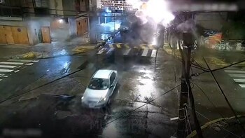 Atropelló a una mujer, la