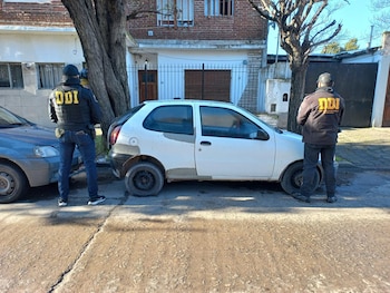 El auto secuestrado a los