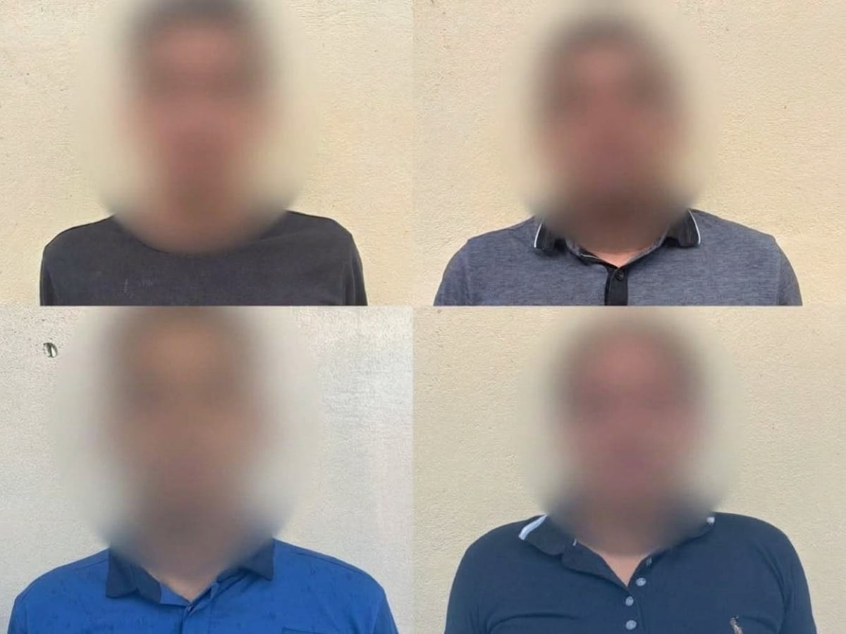 Los cuatro agentes de la Dipol fueron capturados tras una investigación del Ministerio Público. (Foto: Ministerio Público)