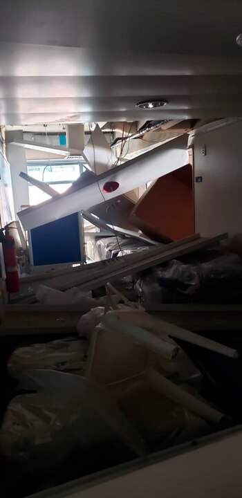 Daños en el Saint George Hospital University Medical Center de Beirut