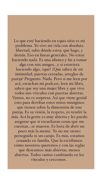 Candela Sánchez expresó su agotamiento