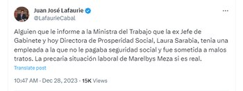 Juan José Lafaurie arremetió contra