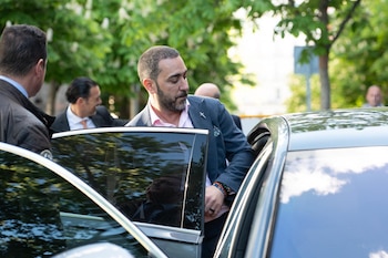 El empresario Víctor de Aldama, a su salida del Tribunal Supremo (Isa Saiz / Europa Press)