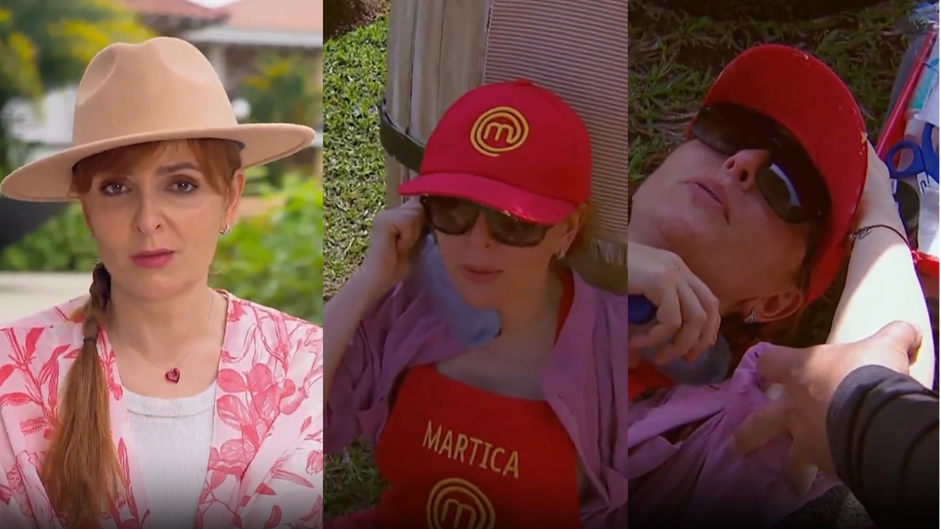 Martha Restrepo se apartó de los fogones y pidió ayuda después de que el malestar no cediera al tomar agua - crédito @masterchefcelebrityco /Instagram