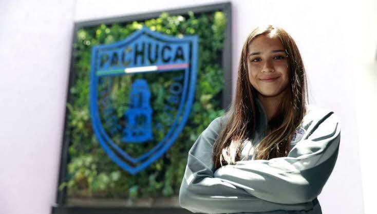 Nailea Vidrio debutó con Pachuca Femenil en el Apertura 2017 (Instagram/ @naileavidrio)