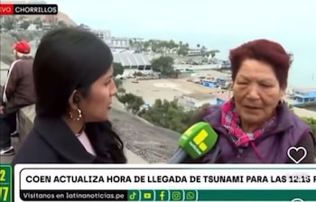 La llamada “tía del tsunami”