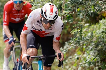 Michael Woods en la etapa