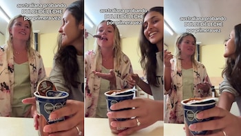 La joven australiana quedó sorprendida