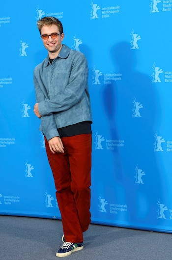 La mezcla de campera azul