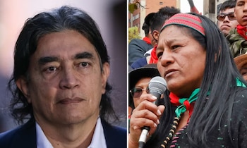 Gustavo Bolívar aseguró que Aida Quilcué tiene saberes ancentrales valiosos - crédito John Paz/Colprensa y Mauricio Dueñas Castañeda/EFE