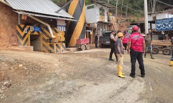 Los mineros quedaron atrapados luego