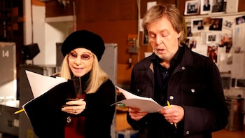 Barbra Streisand y Paul McCartney