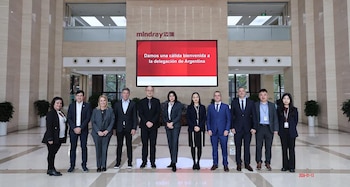 La comitiva que viajó a