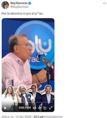 Roy Barreras vinculó su rechazo al uribismo con los falsos positivos: “No voto por la derecha” - crédito @RoyBarreras/X