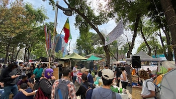 El plantón del MCM se