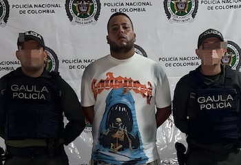 Alias El Barbas, presunto extorsionista al servicio de Los Pachenca - crédito Policía Nacional