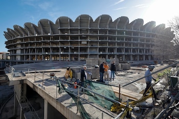 El estadio de Mestalla en