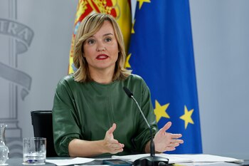 La ministra portavoz, Pilar Alegría,