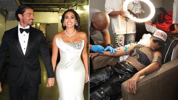 Galilea Montijo y su novio, Isaac Moreno, acapararon reflectores durante la ceremonia del Premio Lo Nuestro, donde la jalisciense recibió atención médica previo al evento. Crédito: @galileamontijo