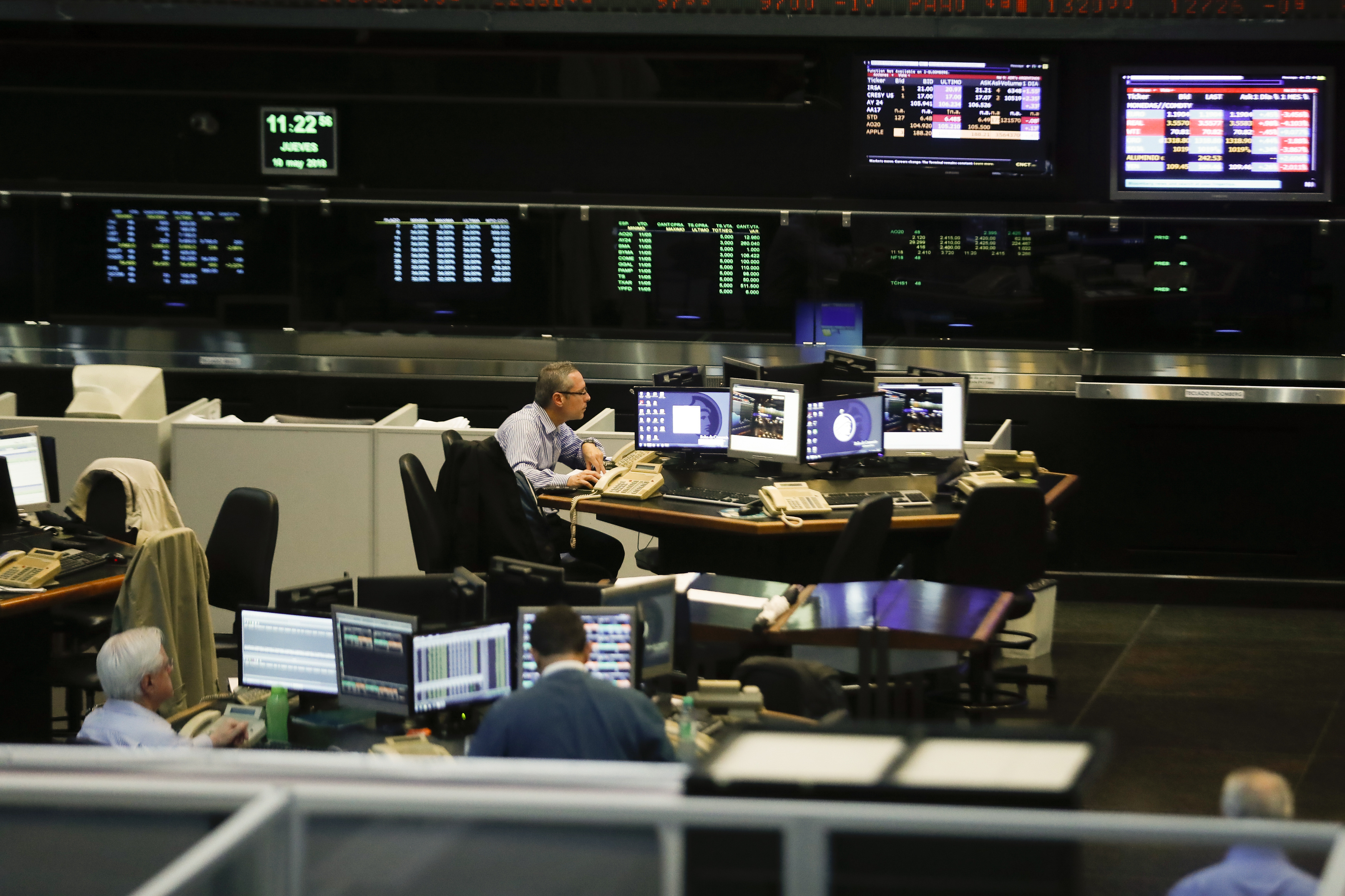 Vista general de la bolsa