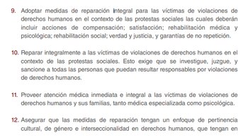 Registro de las víctimas y