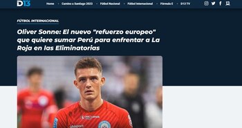 D13, de Chile, refiere a Sonne como un "refuerzo europeo". | Foto: captura de pantalla