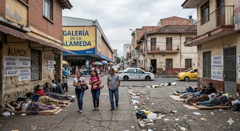 Vecinos alertan sobre el punto crítico de la Calle 9 con Carrera 18, donde se concentran el consumo de drogas y el abandono de residuos - crédito Visuales IA