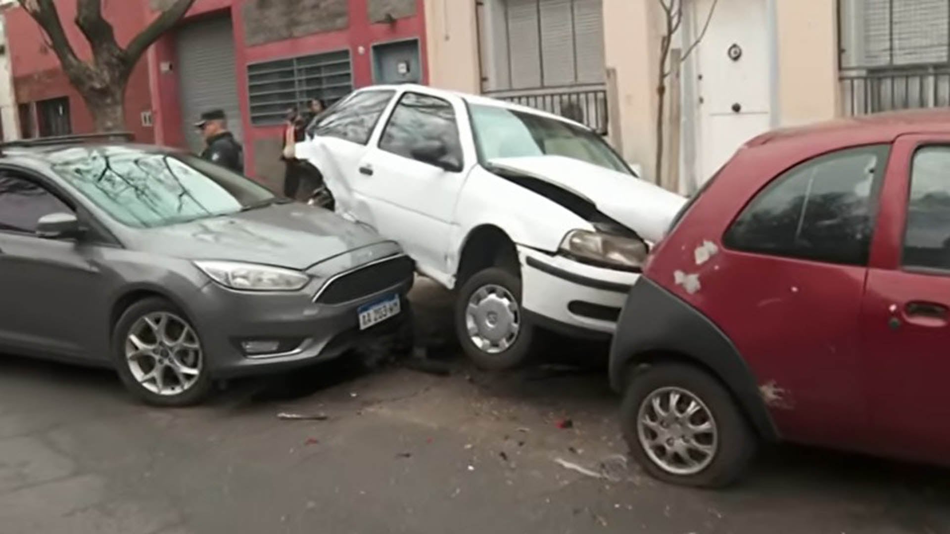 La conductora alcoholizada produjo un choque en cadena