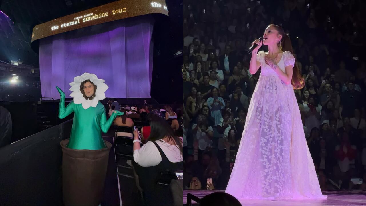 Giacomo Benavides asistió al The Eternal Sunshine Tour en el Oakland Arena con un disfraz inspirado en