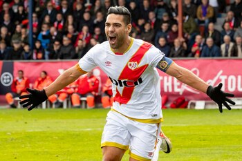El delantero colombiano del Rayo