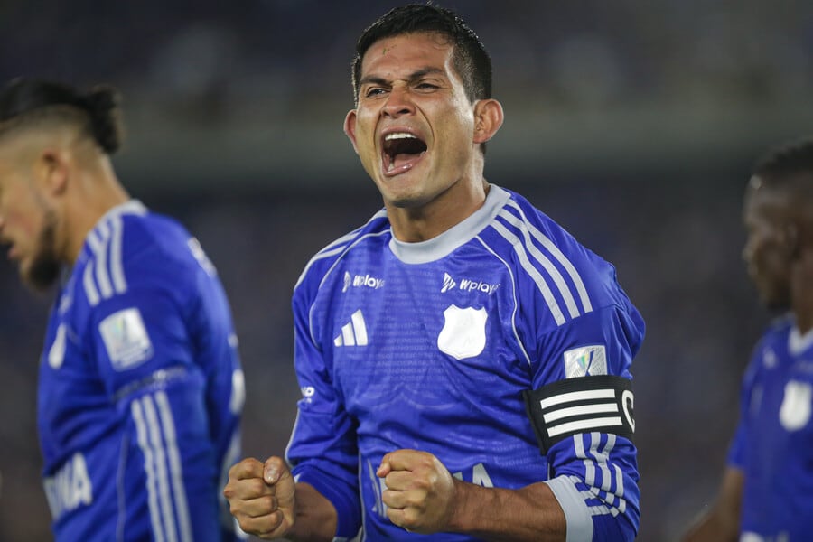 El volante de Millonarios le respondió a los críticos que lo acusan de armar grupos entre los jugadores para sacar a los técnicos que pasan desde que él juega allí -crédito Cristian Bayona/Colprensa