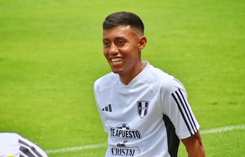 Brandon Palacios en un entrenamiento de la selección peruana el 2023. - créditos: Martín Villanueva