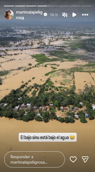 Martina La Peligrosa viene compartiendo información sobre la crisis en Córdoba de manera constante en sus redes sociales - crédito @martinalapeligrosa/Instagram